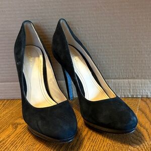 Cole Haan Black Suede Heels